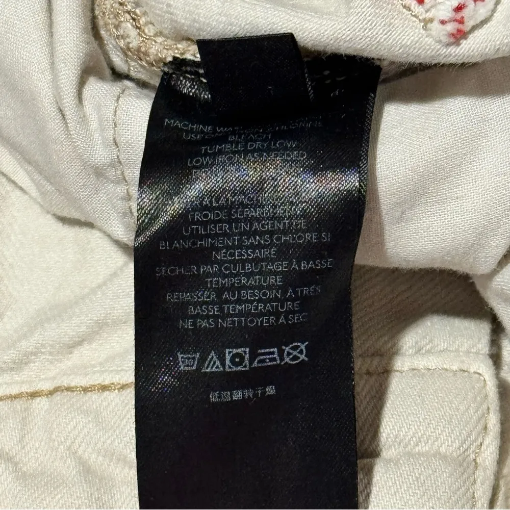 BDG Women's 26 Cream Essential High Rise Cutoff Distressed Jean Shorts Summer - Image 6