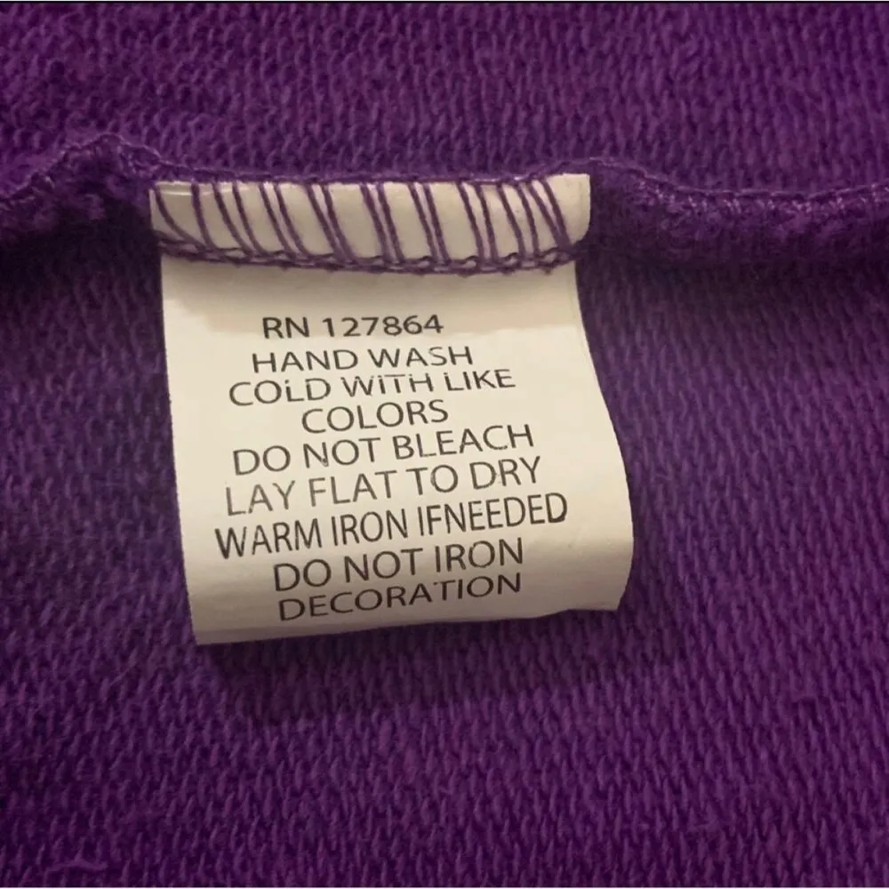 The License House New with tag size XL women’s purple 100% cotton full zip Kansa - Image 6