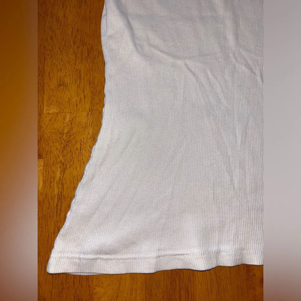 Vanity White Fitted Sleeveless Tank Top Size XL - Image 6