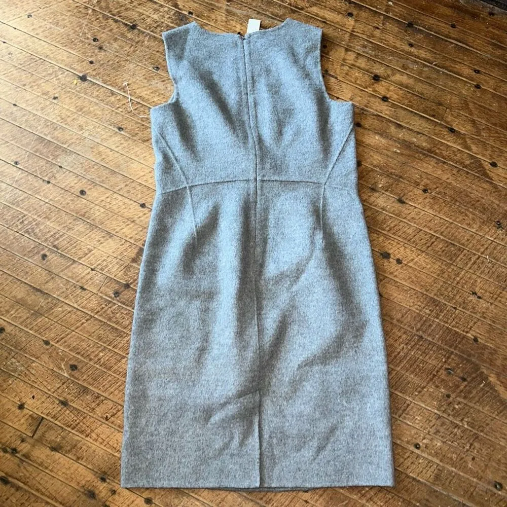 Talbots business casual 8P gray elevated basics pencil felted dress - Image 3