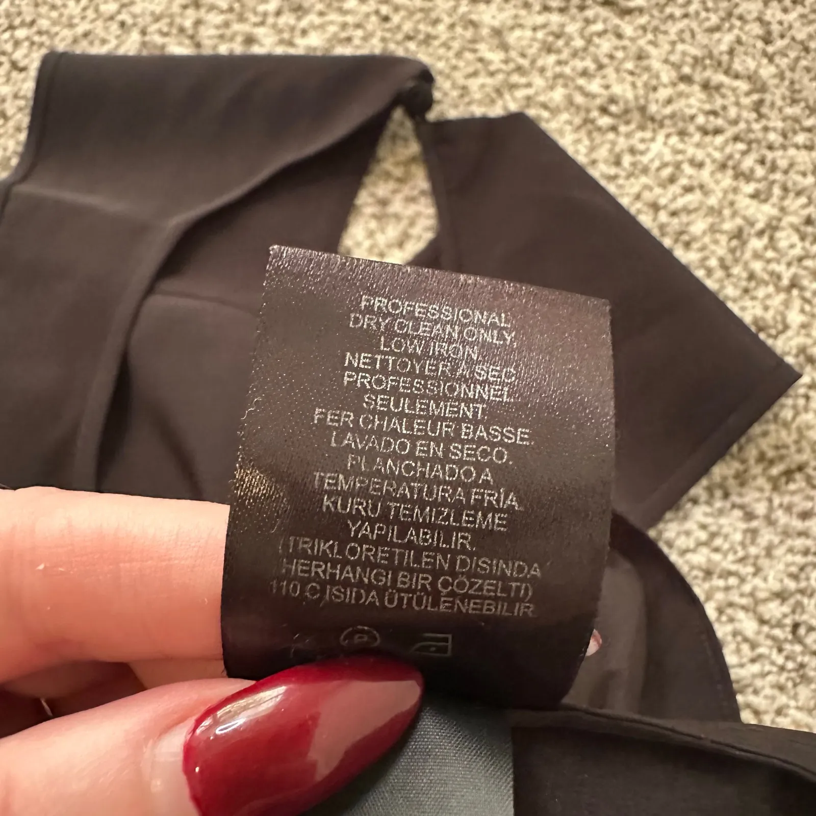 Tibi black silk sleeveless tank top size 4 - Image 8