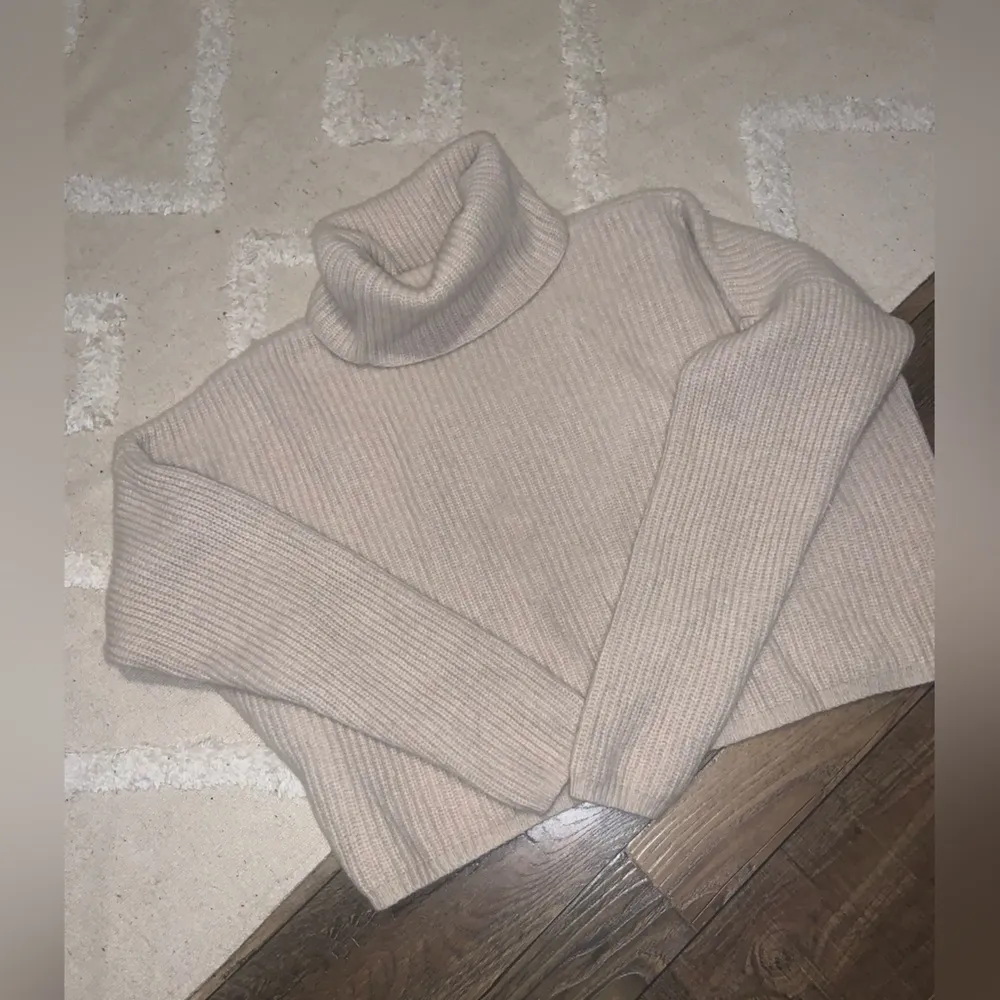 Madewell cashmere sweater  L $200 boho casual knit fall  classic turtleneck - Image 5