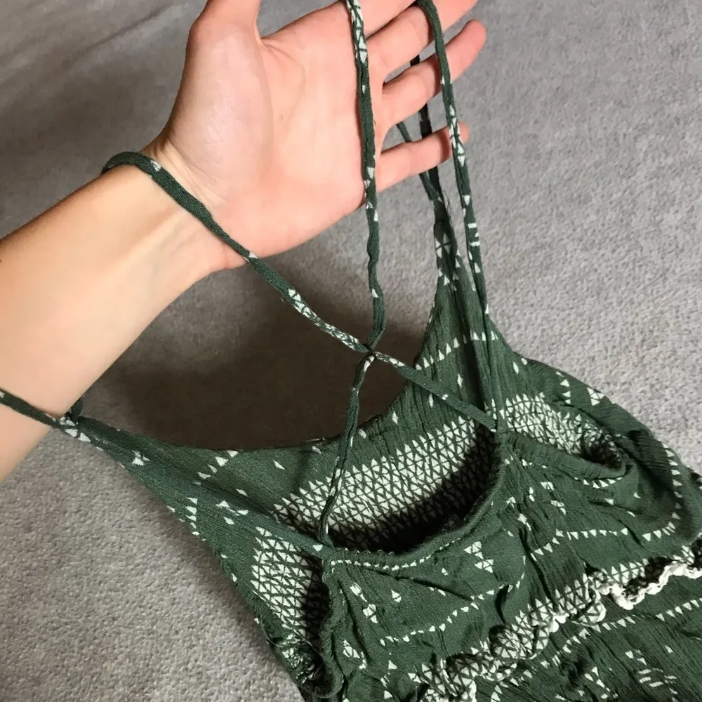 Forever 21 Strappy Tiered Lace Aztec Western Chevron Patterned Crop Top - Image 6