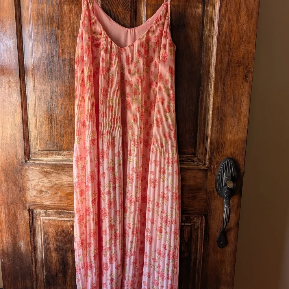 Lulus Floral Pink Maxi Dress Womens Size Medium - Image 3