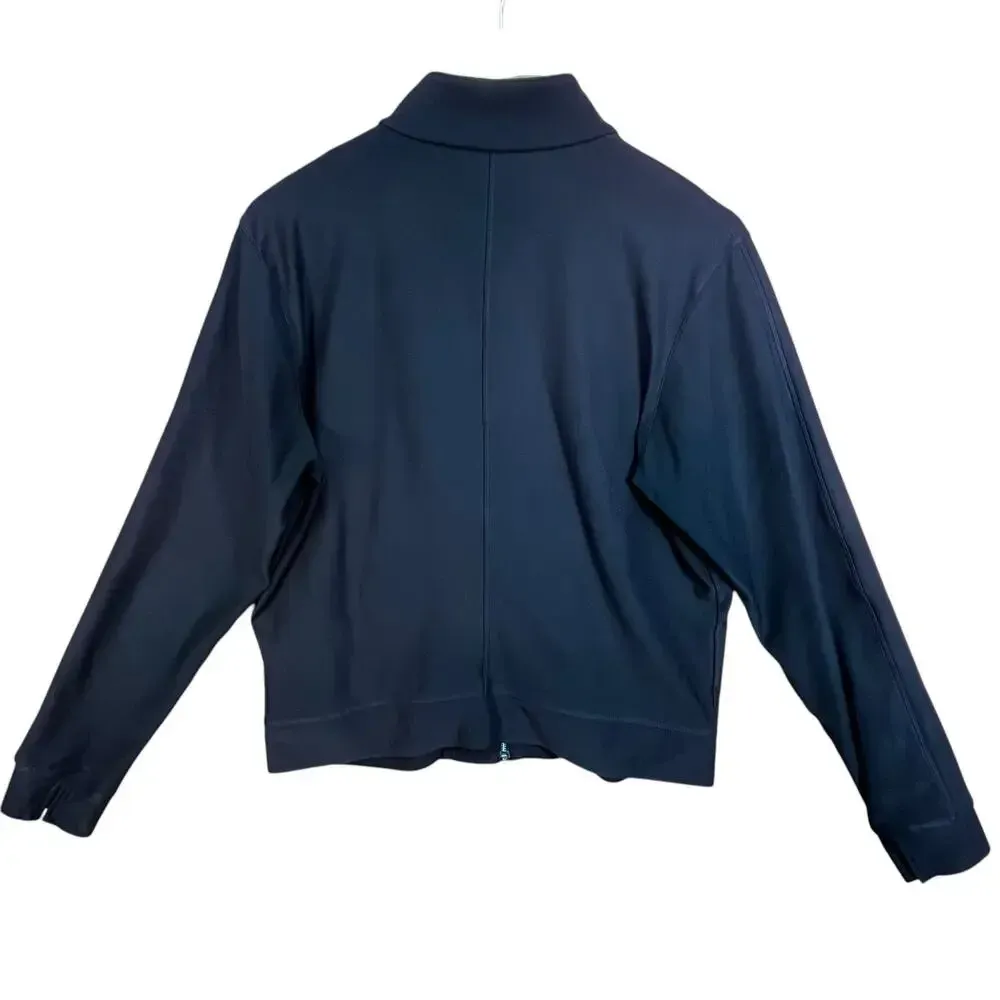 Nike Women’s Black Running Athleisure Dry Fit Full Zip Cropped Jacket‎ Large - Image 2