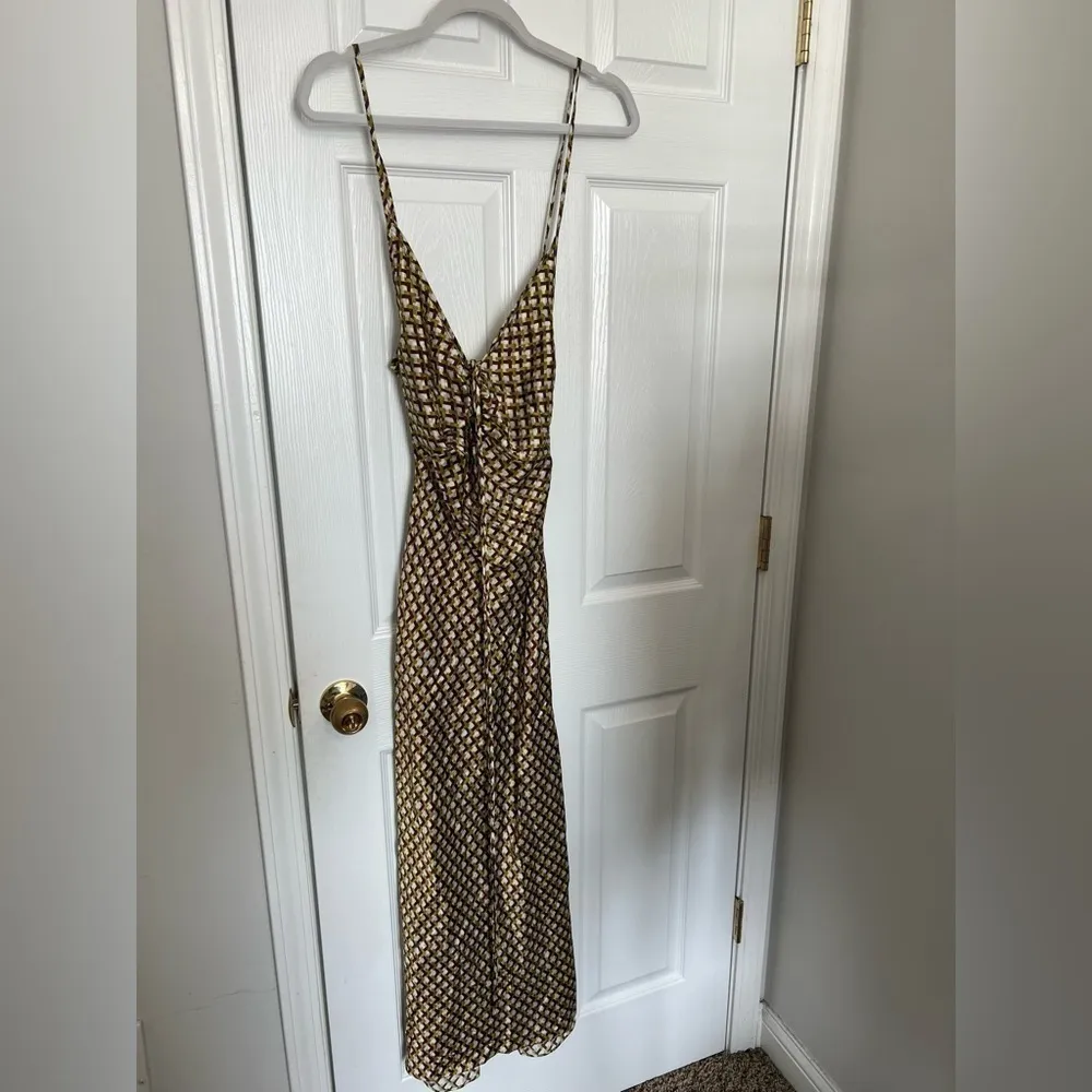 Bec + Bridge Quinn silk Maxi Dress in Siena Geo - Image 6