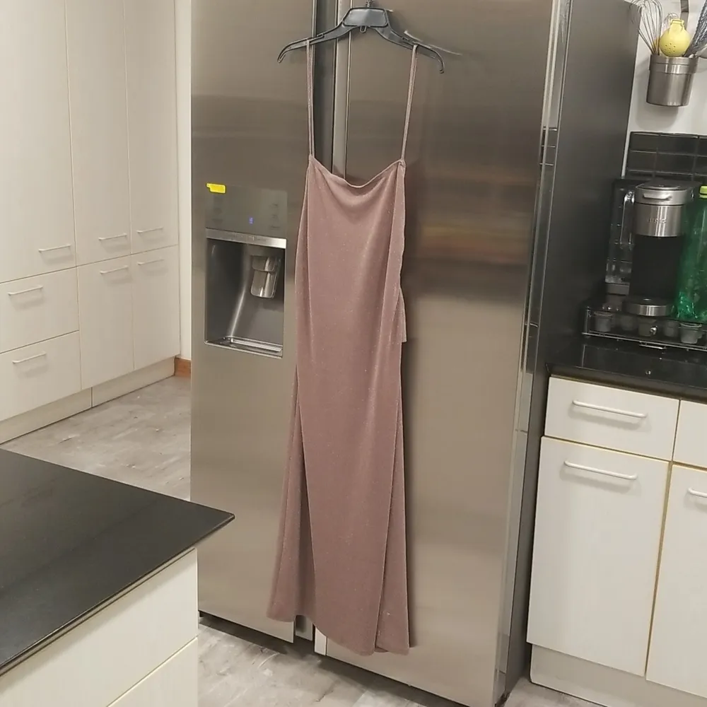 💕REFORMATION💕 Breslin Dress ~ Latte Sparkle XL NWT - Image 10