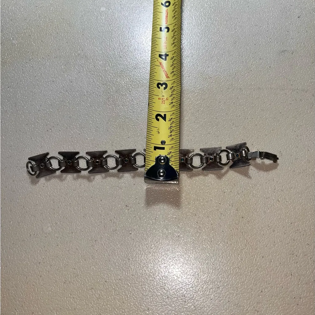 💙 Vintage Silver and Turquoise Bracelet - Image 3