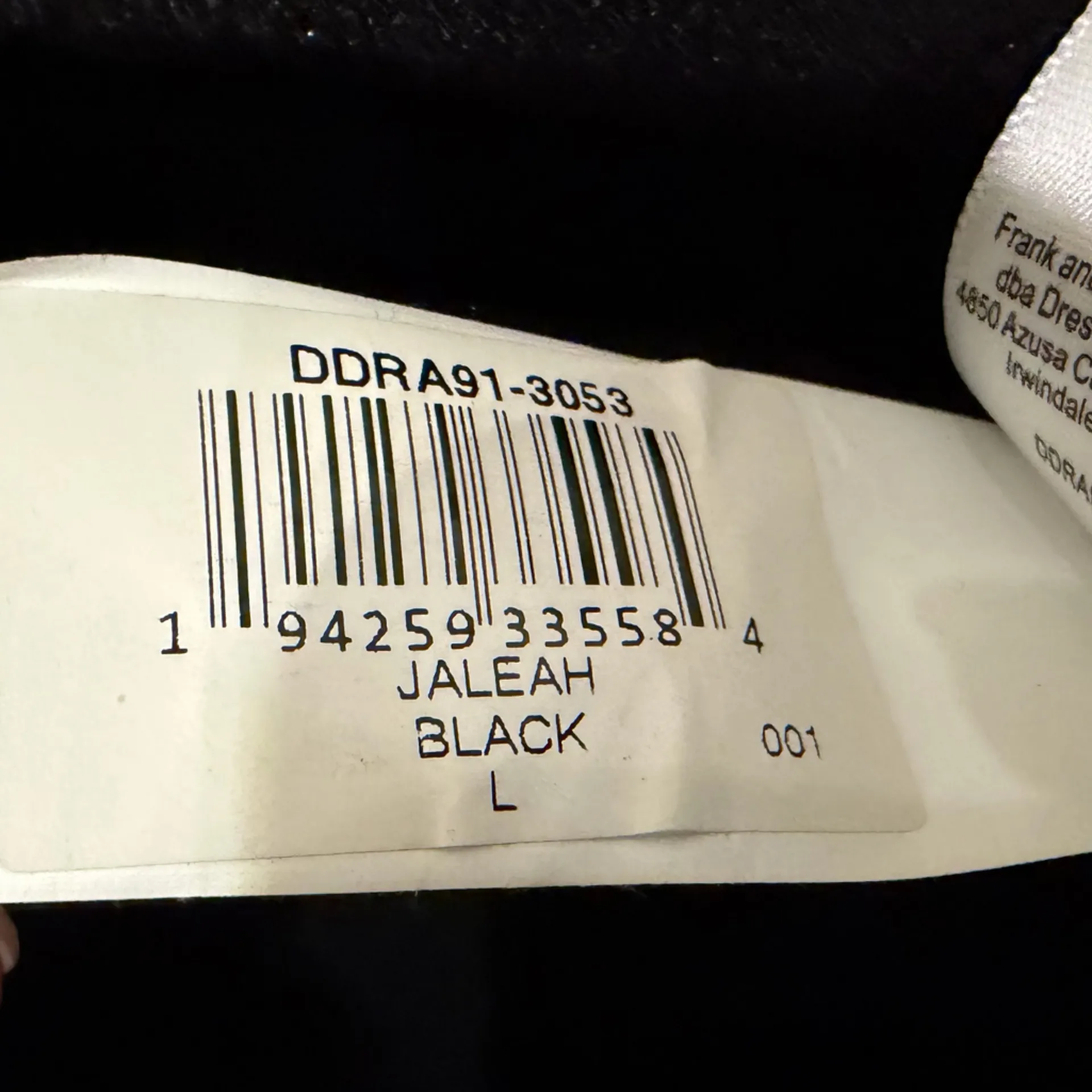 NWT Dress The Population Jaleah Black Sequin V-Neck Bodycon Midi Dress Size L - Image 9