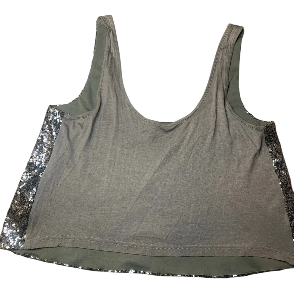 • Guess Yaselle sequin top stone gray xlarge - Image 4