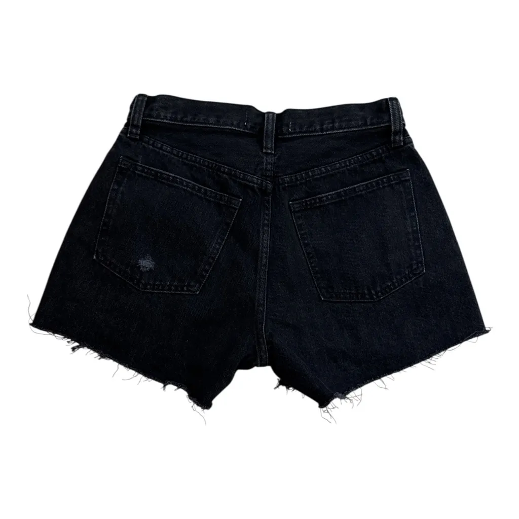 NWT Abercrombie & Fitch Curve Love Boyfriend Short | Black Distressed | 26/2 - Image 2