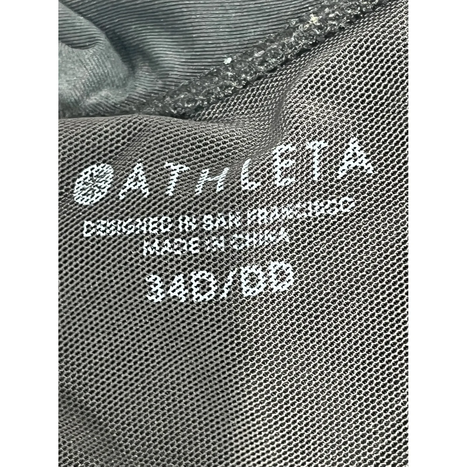 Lot of 2 bikini tops black Athleta and Bikini Lab Tie Top black Beige Crochet - Image 4