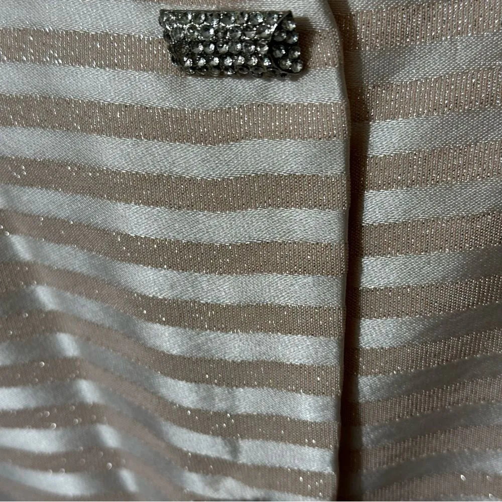 Vintage DEBORAH BOHANDY Evening Elite Pink Metallic Skirt and Jacket Suit Sz 8 - Image 11