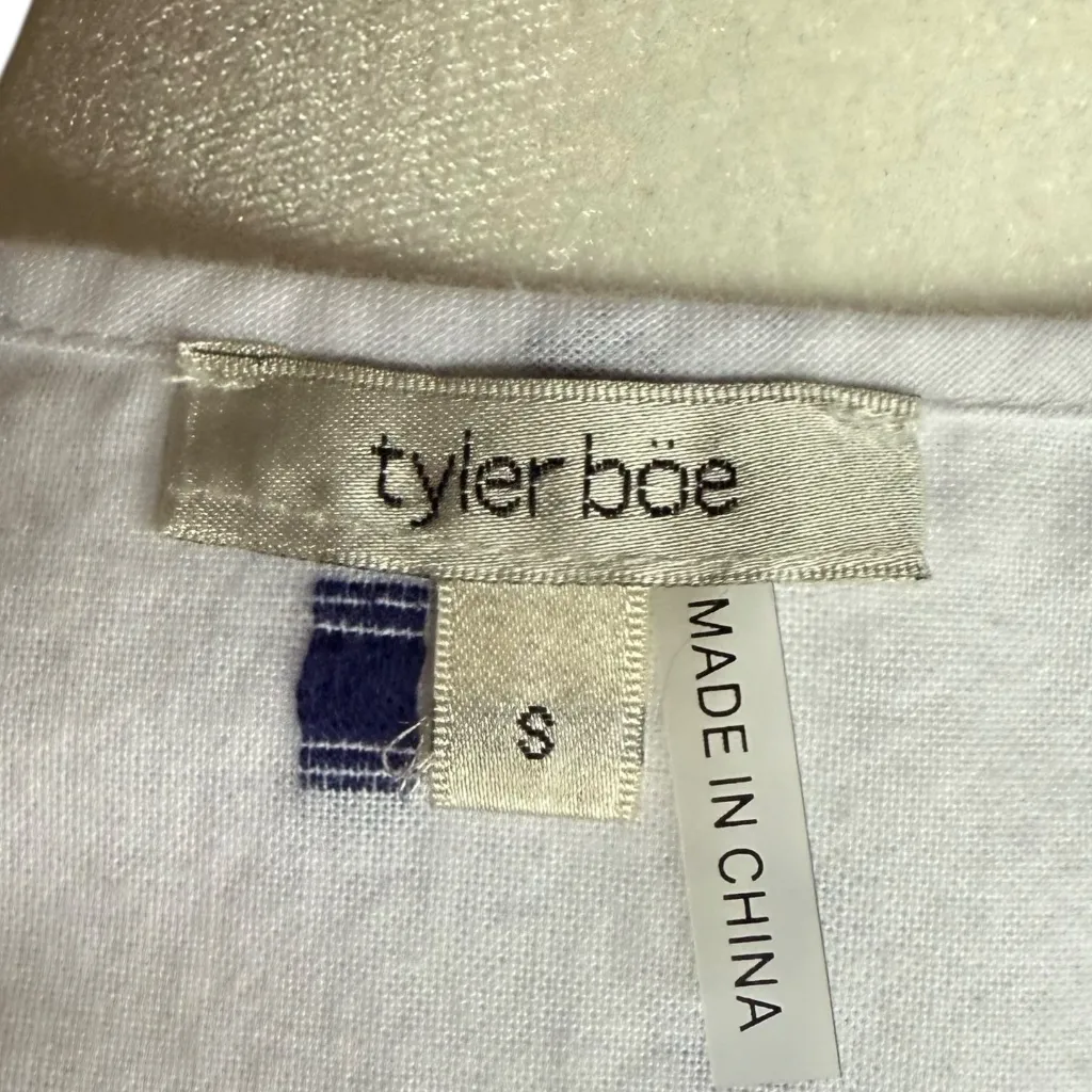 tyler boe Courtney‎ Clip Dot A Line Mini Dress Sz S Blue - Image 9