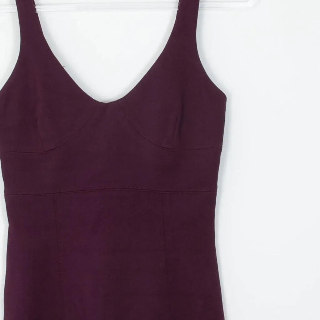 Aritzia Babaton Womens Maroon Marsden Corset Bodycon Midi Dress‎ Size 0 Romantic - Image 2