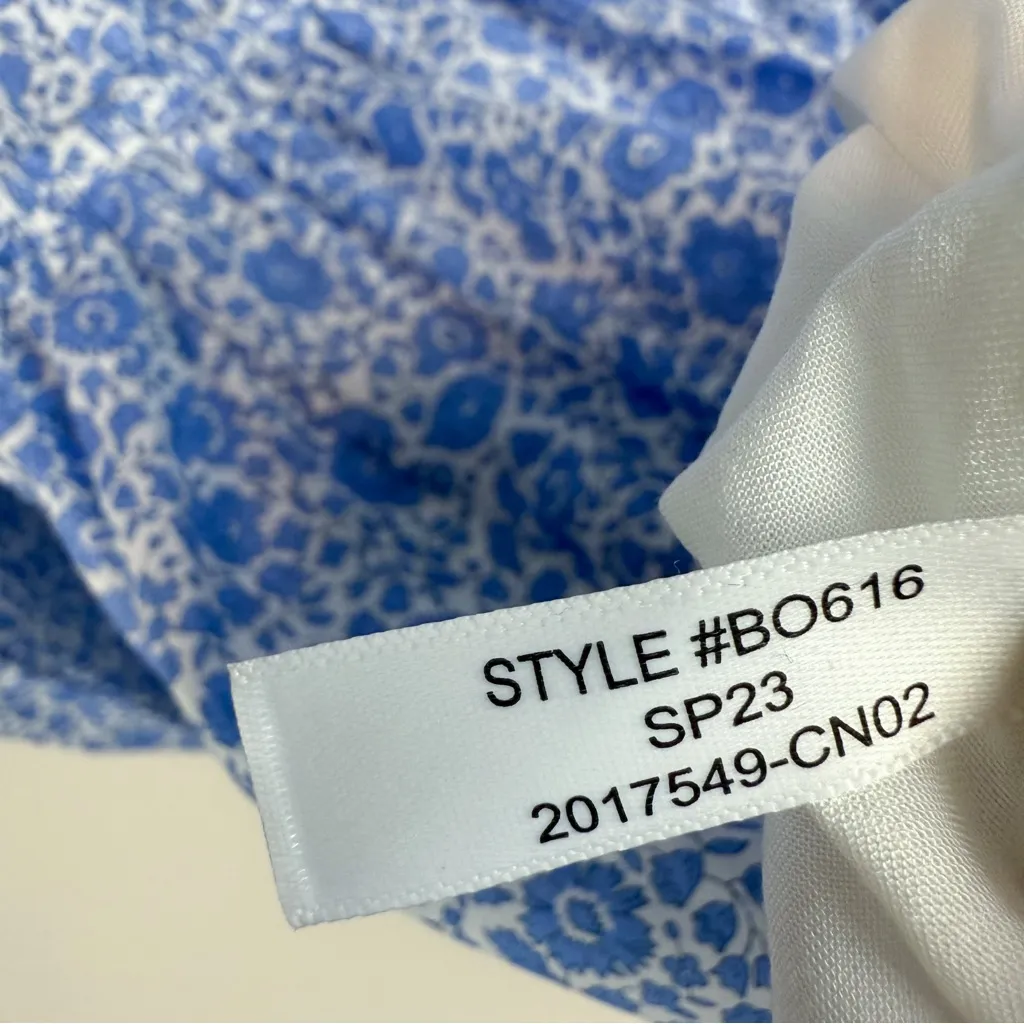 J. Crew X Liberty Ruffle-collar mini dress in Liberty D'Anjo Coast Size Medium - Image 13