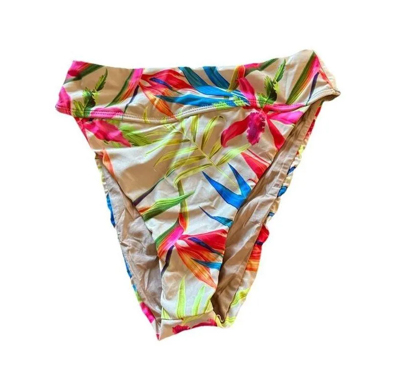 VYB Summer Feels Tropical Bikini Set Twisted Top Palm Print Hawaii Surf Y2K NWOT Size XS - Image 5