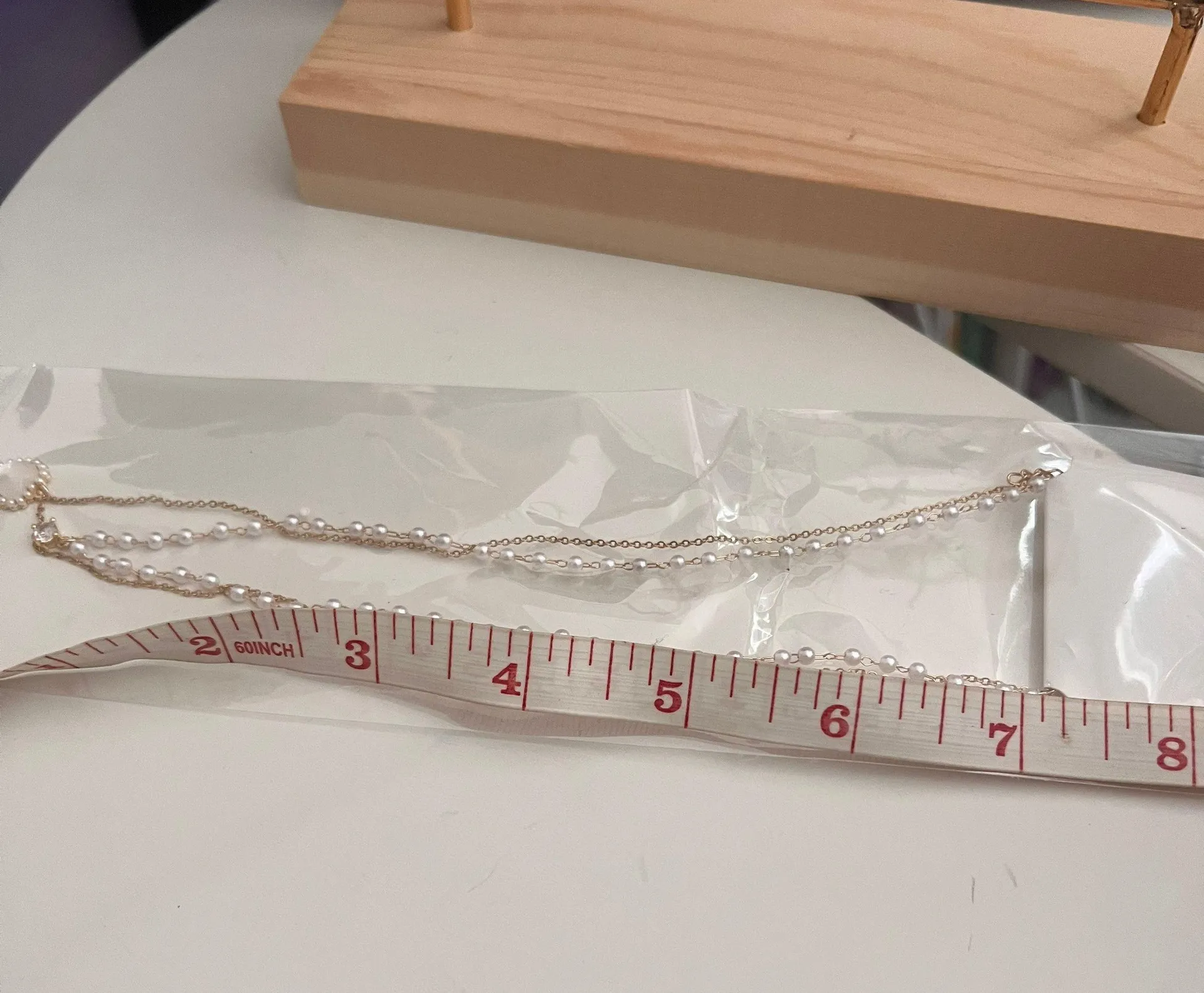 Love Pendant Double Collar Chain Necklace - Image 3