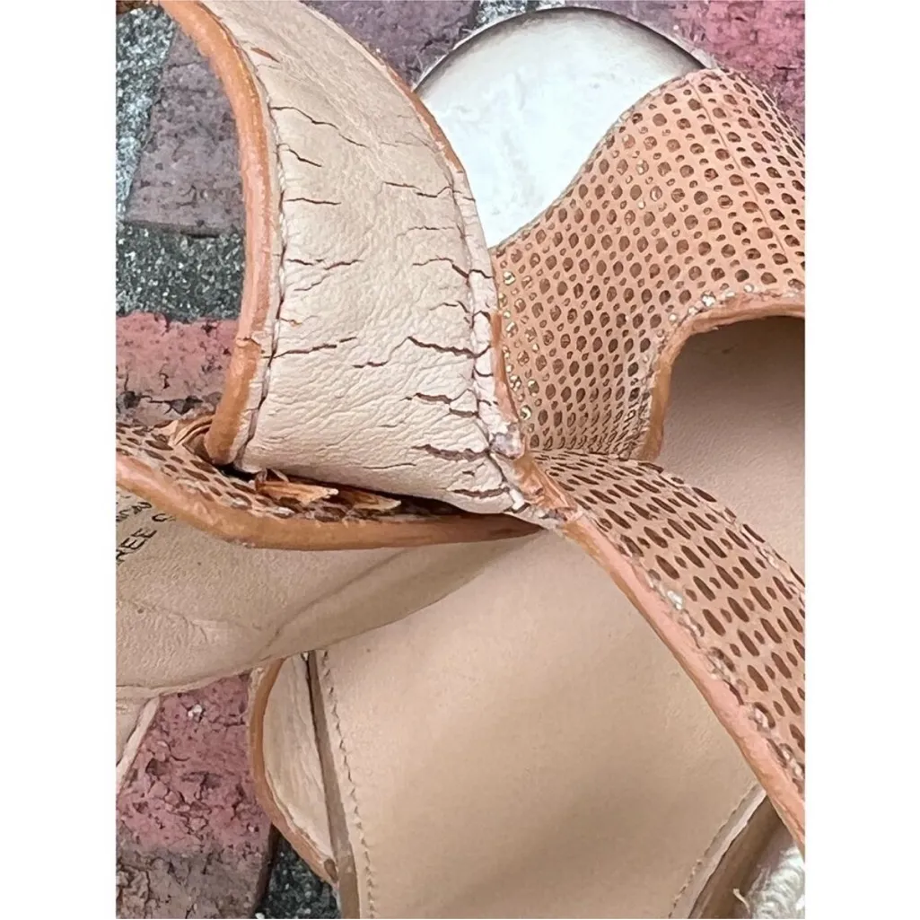 Antonio Milani leather cork wedge Maree sandals size 9 - Image 12