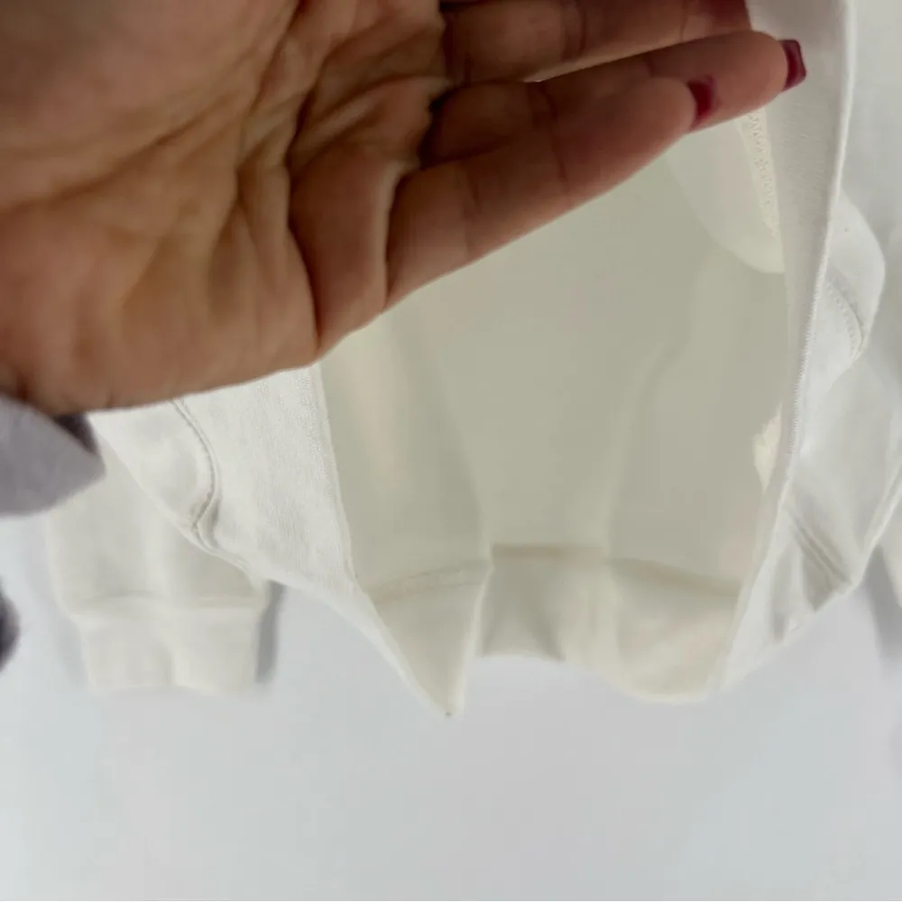 Boohoo White Grateful Sun Sweatshirt Graphic 1992  Zodiac Crewneck M‎ - Image 7