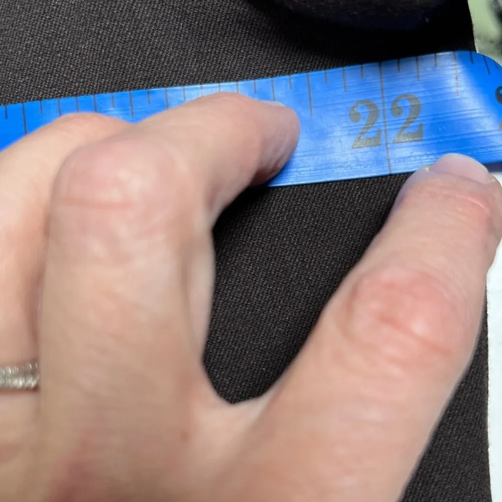 Lane Bryant‎ 18 Blazer Brown Stretch Button Front Jacket Career Workwear Pockets - Image 11