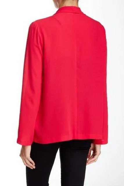 Lush Fuchsia Drapey Open Blazer - Image 2