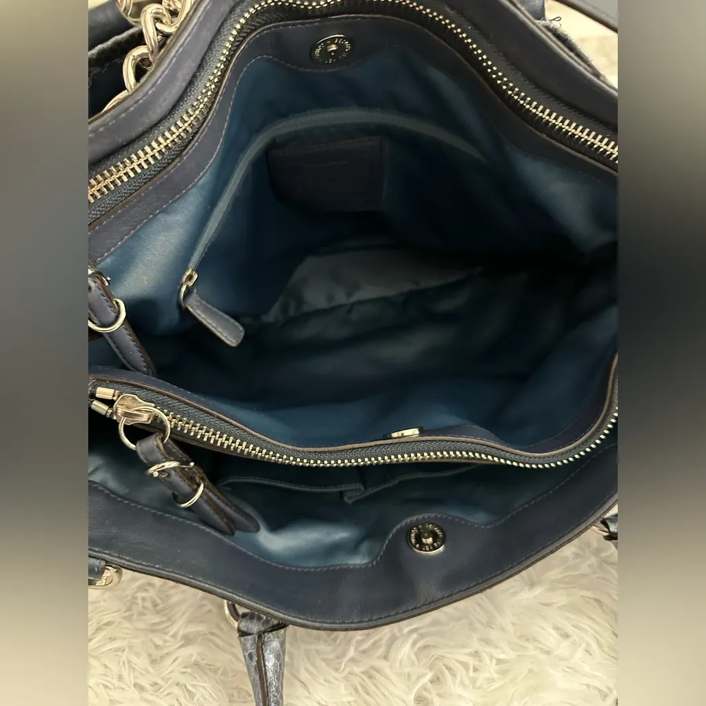 Coach 17551 Exotic Embossed Python‎ Leather Sierra Carryall Bag Handbag Rare HTF - Image 12