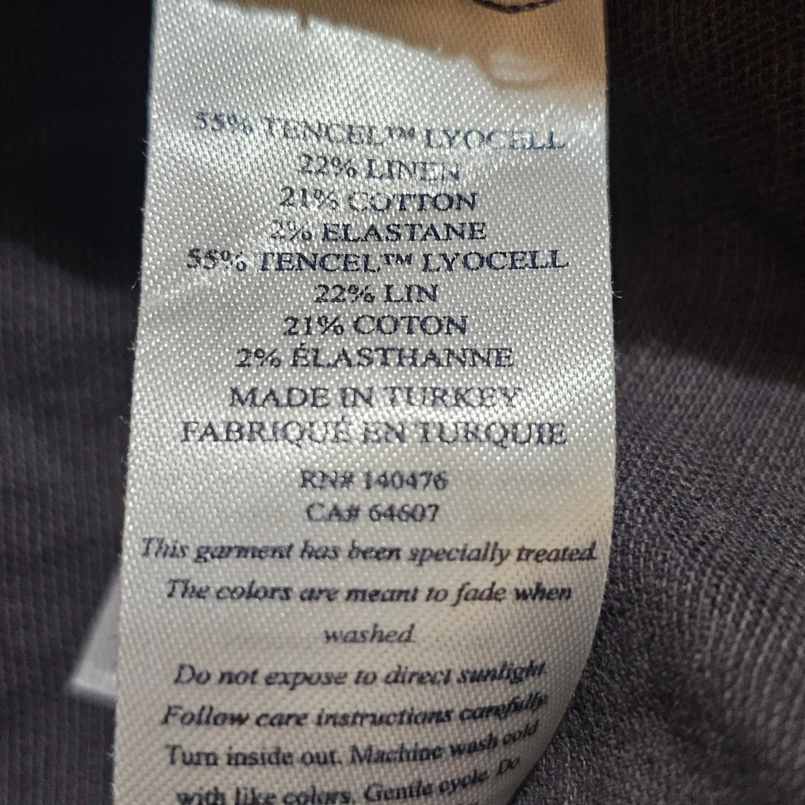 NWT Faherty Womens Faded Black Arlie Tie Waist Shorts XXS - Image 4