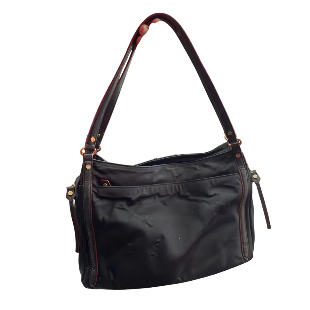MZ Wallace womans Black Nylon Leather Trim Handbag crossbody SKU 8907 - Image 13