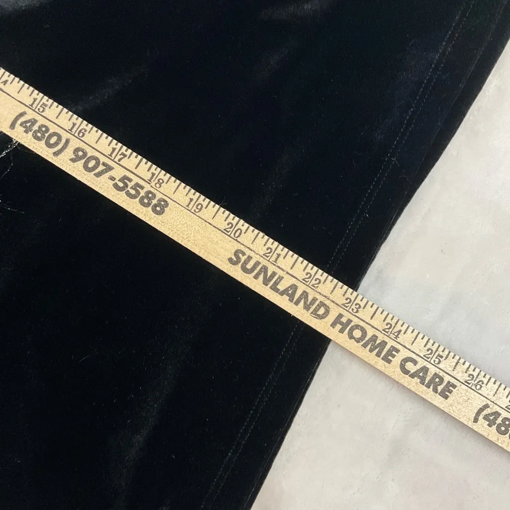 Valerie Bertinelli‎ Black Sleeveless velvet Blouse vtg 90’s women’s large top - Image 6