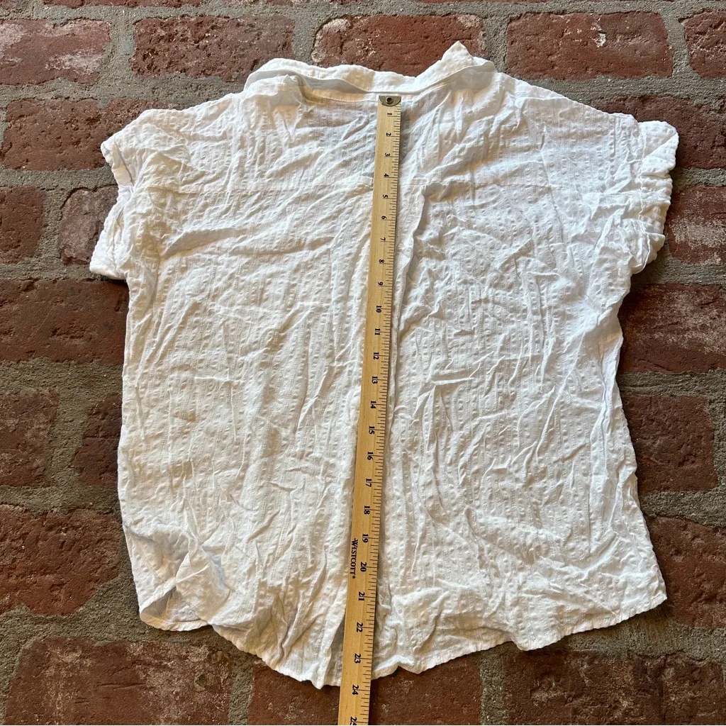 Millibon Crinkled White Button - Image 11