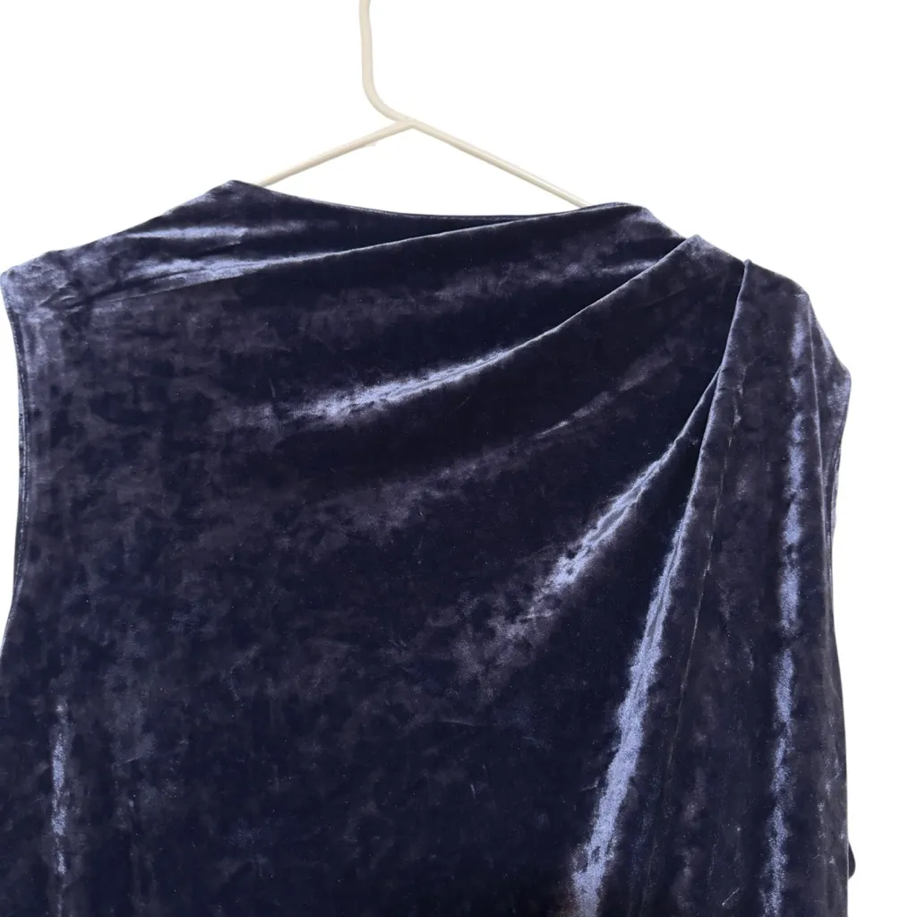 Purple Blue Velvet Jumpsuit Nine Eight Sz 12 NWT Whimsigoth Witchy Fall Grunge - Image 4