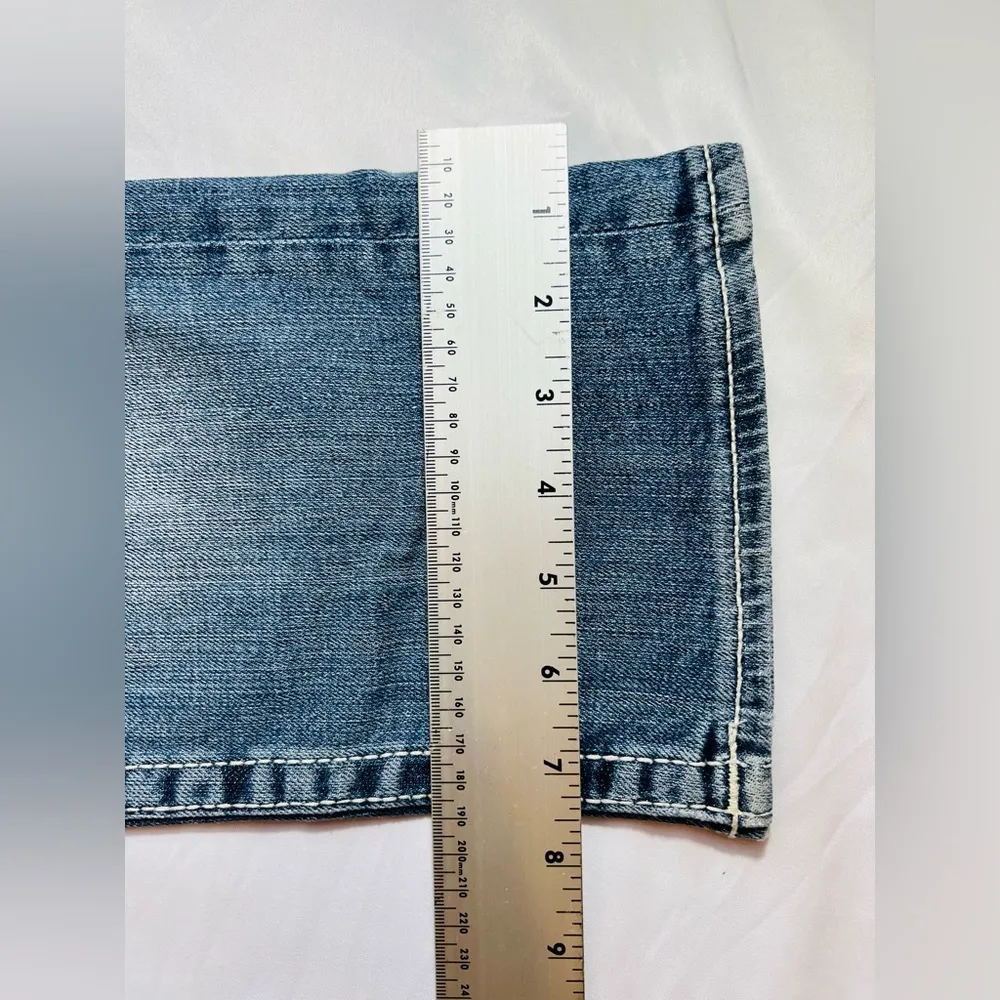 Vigoss The New York Capri Womens Mid Rise Blue Jeans Size 3/4 Length 21 #229 - Image 3