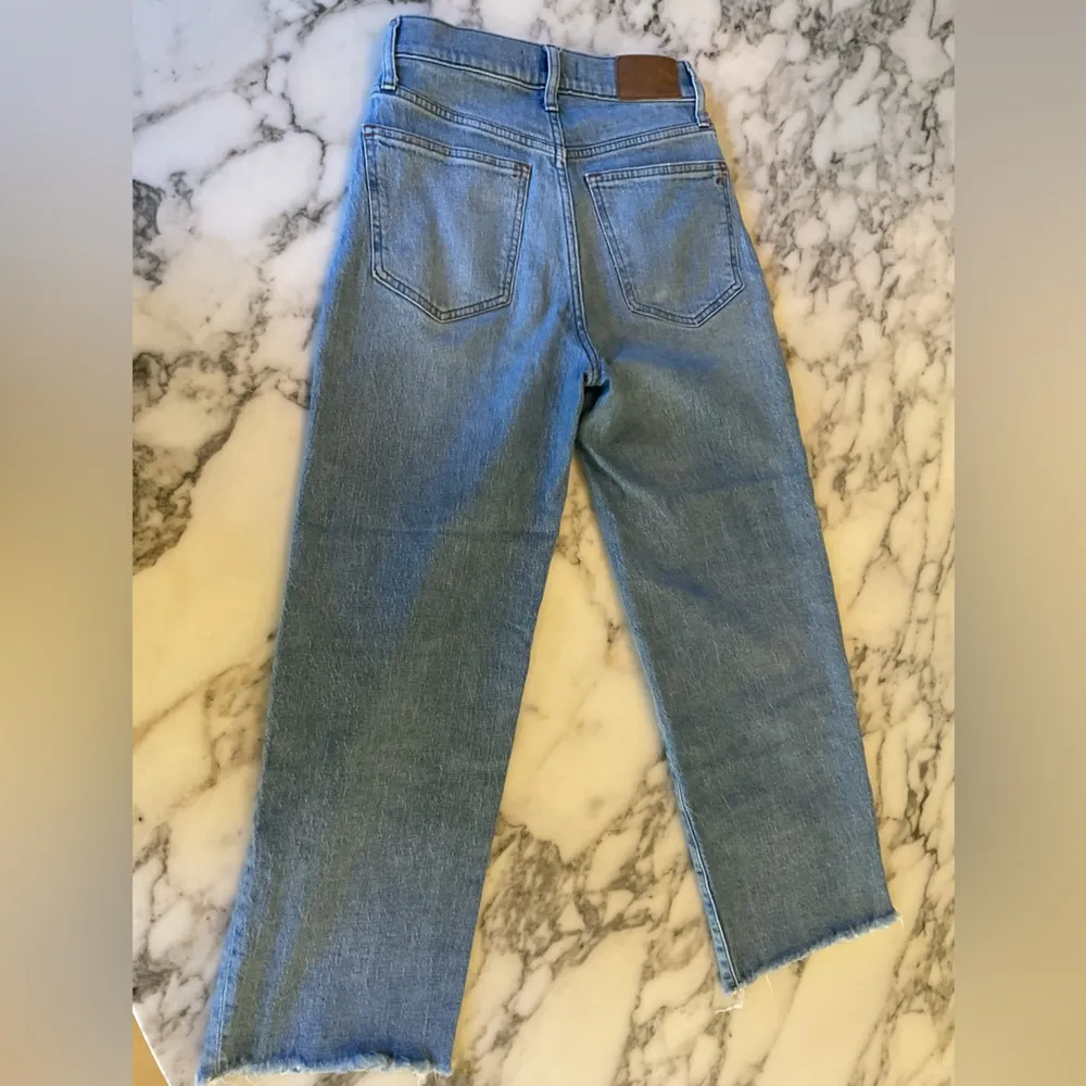 EUC Madewell curvy vintage jeans wide leg cropped 24 broken zipper needs repair - Image 6