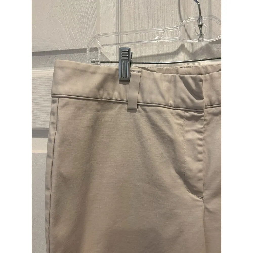 VTG Ann Taylor Women's Beige Business Casual Pants Size 12 Slacks Cotton Spandex - Image 2