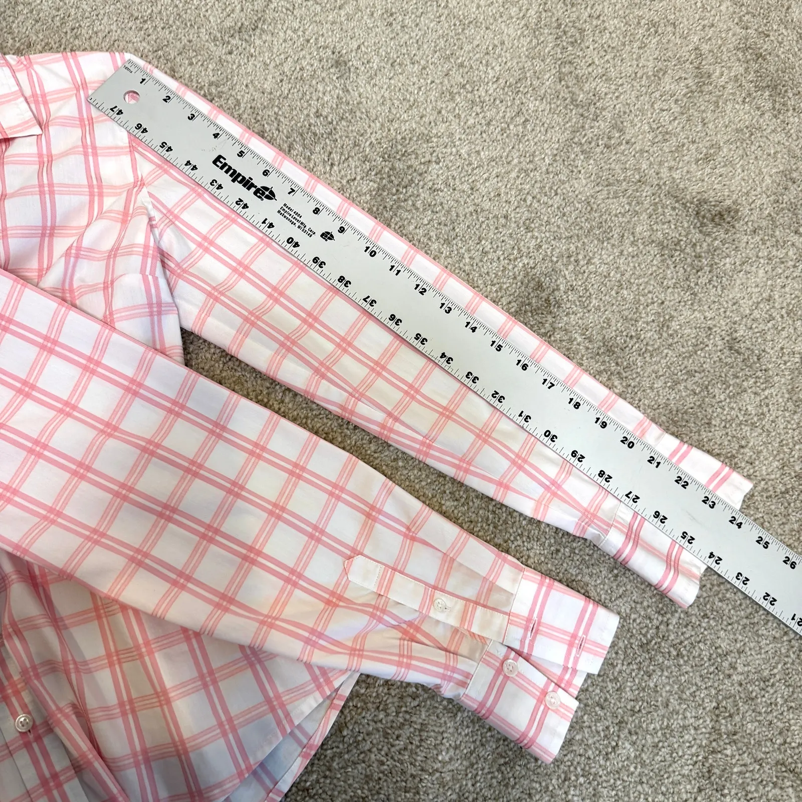 EUC Izod medium plaid check button front top blouse TB2 2339 - Image 6