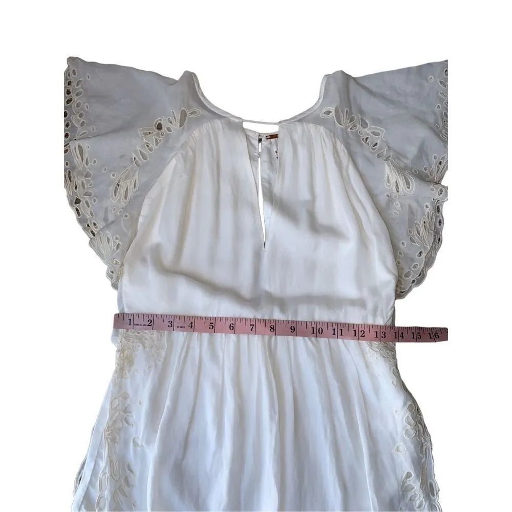 Free People Ivory Eyelet Sahara Romper - Image 13