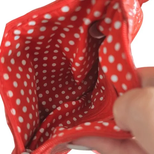 Coldwater Creek Woven Straw Tote Bag Red Leather Trim Flower Accent  Vacation - Image 9