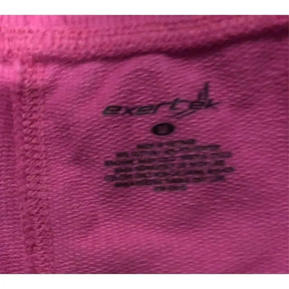 ExerTek pink soft cinch tie waistband shorts size M athletic, lounging, casual s - Image 6