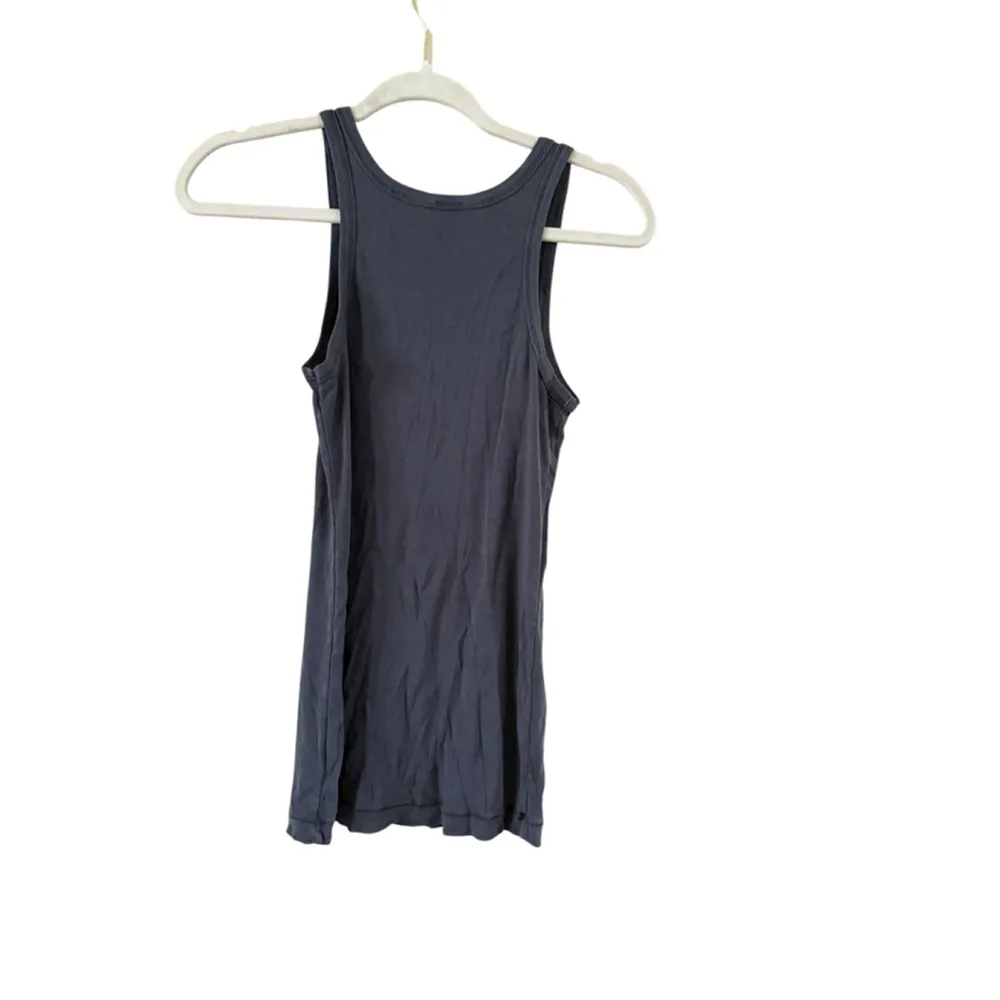 Splendid Navy Ribbed Tank Top Women's Large - Image 10