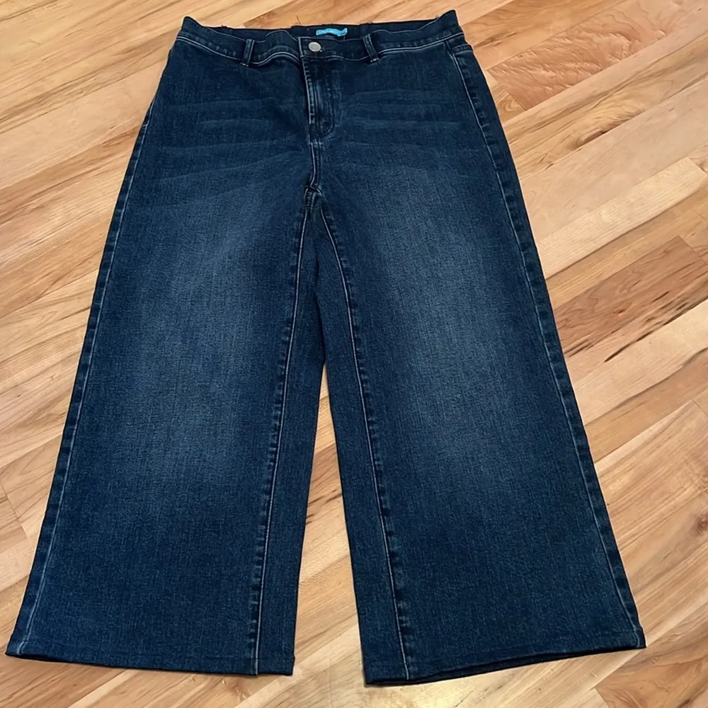 J. McLaughlin Aiko Wide Leg Blue Denim Solid Jeans - NWT - Image 3