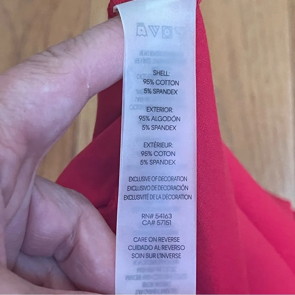 Calvin Klein Women's Sleeveless Logo T-Shirt Romper Shorts Jumpsuit Red Sz L - Image 11