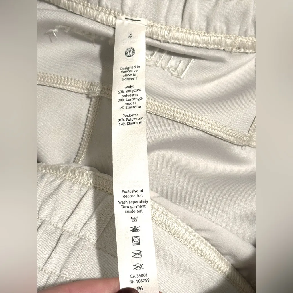 Lululemon Soft Ambitions Pants Women 4 White Opal High Rise Crop Softstreme - Image 7
