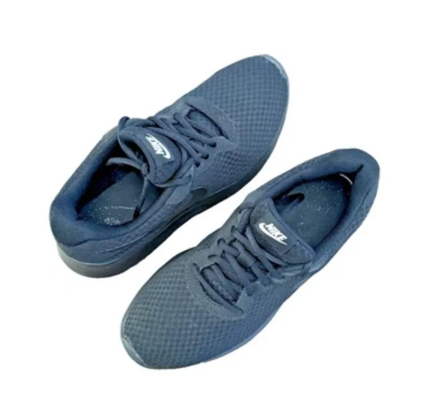 Women’s Size 8 Nike Tanjun Solid Black Black Barely Volt Gymnastics Shoes EUC - Image 8