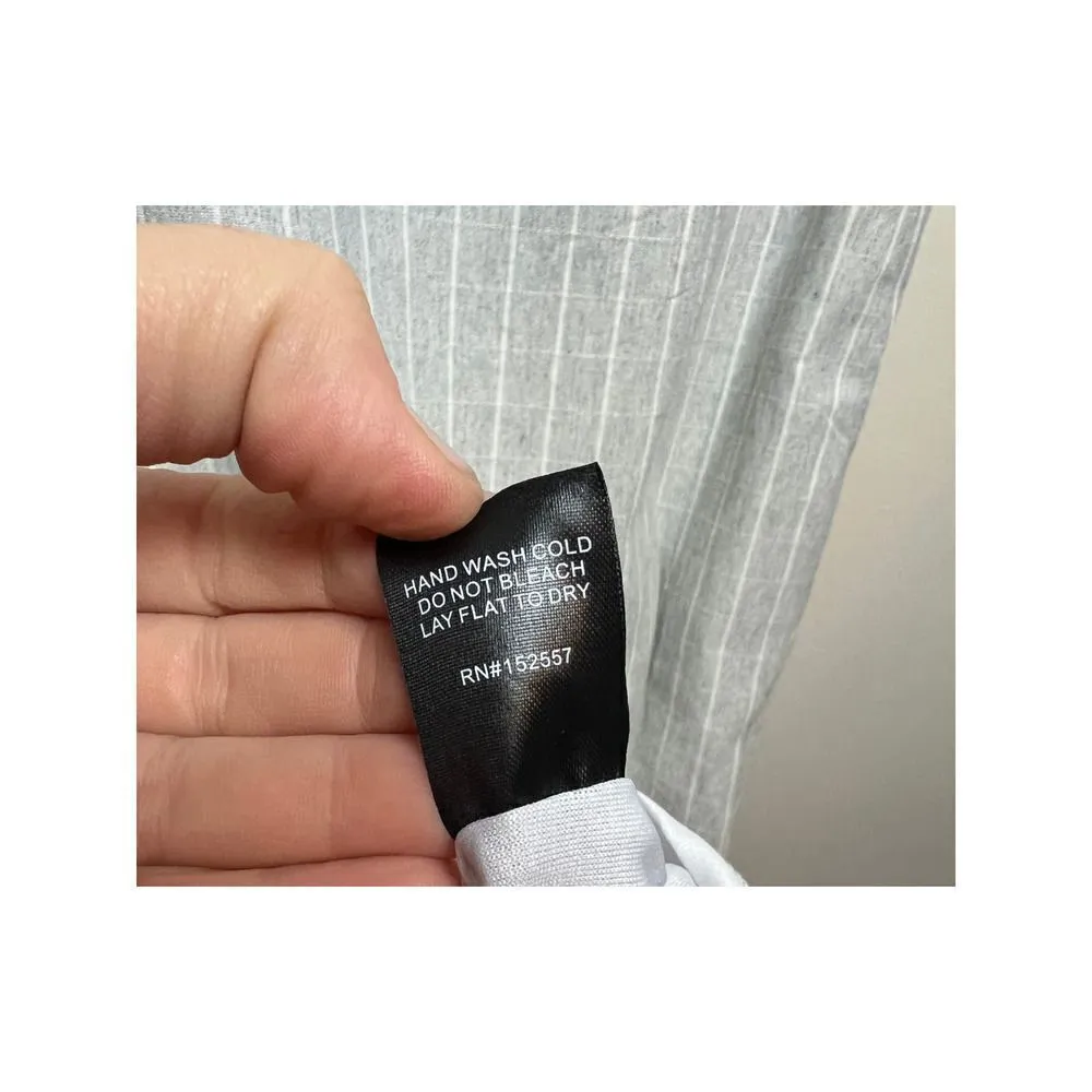 Roolee Grey White Plaid Shift Dress NWT Sz. S - Image 6