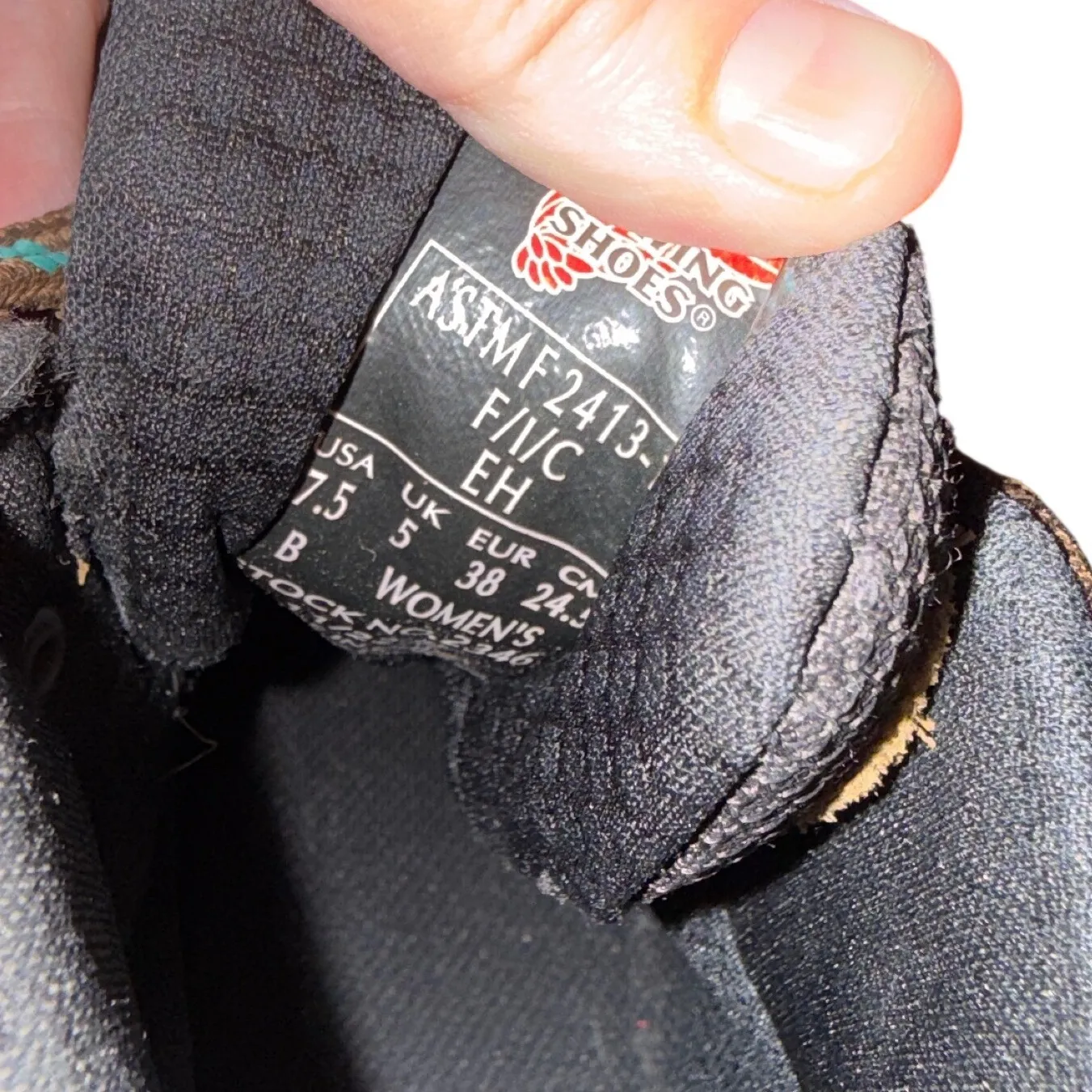 Red Wing Tradeswomen Waterproof Work Boots Women's Sz 7.5B Brown Leather Hiking - Image 8