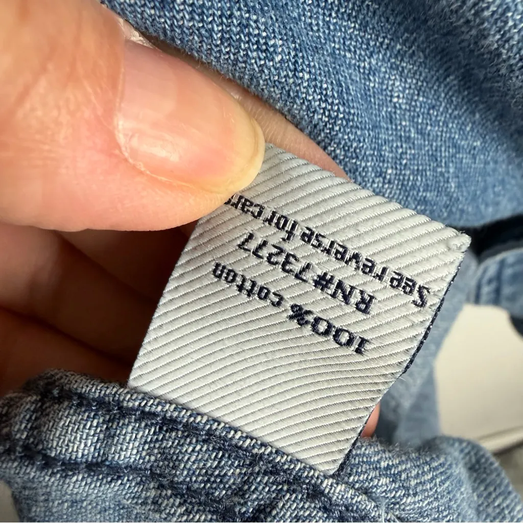 Croft & Barrow Women’s Blue Denim Boyfriend Shirt XXL Cotton Long Sleeves Casual - Image 4