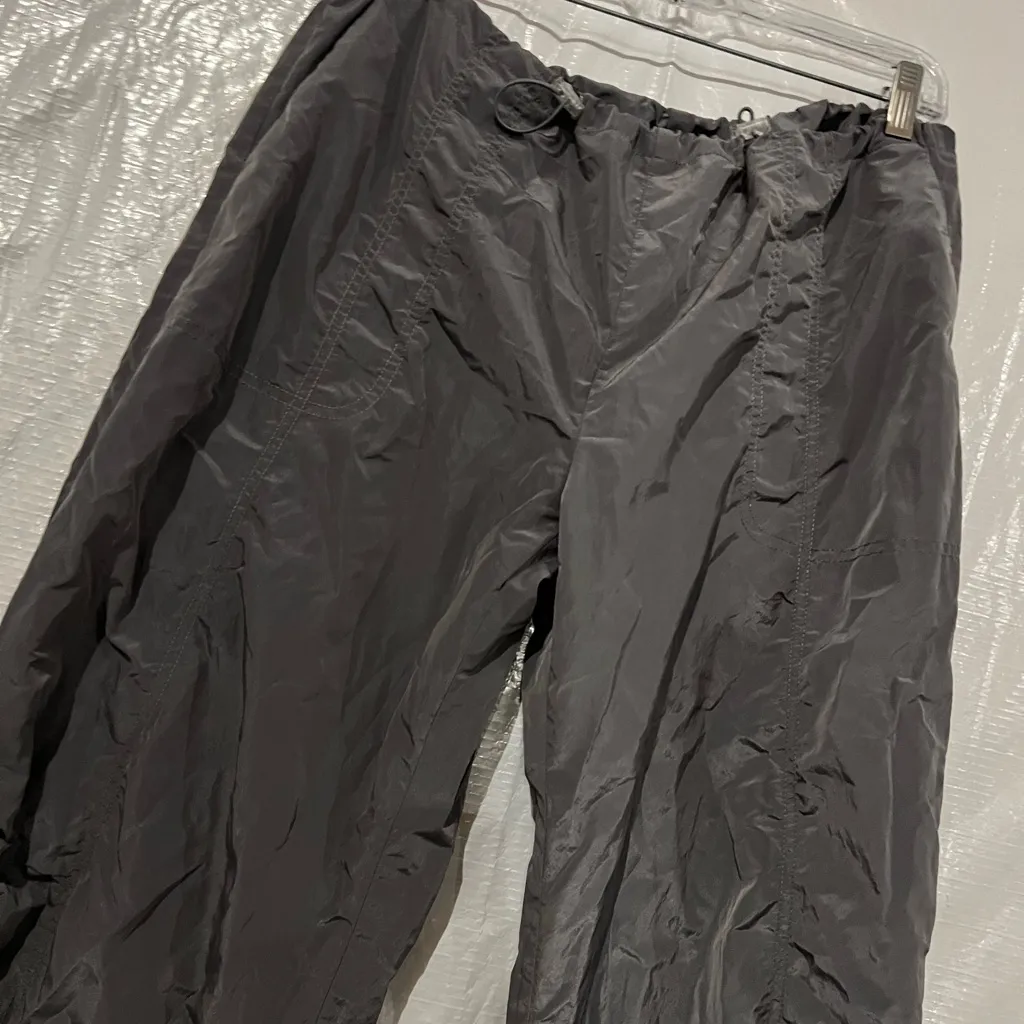 I.AM.GIA Gray Drawstring Parachute Pants Size Medium - Image 2