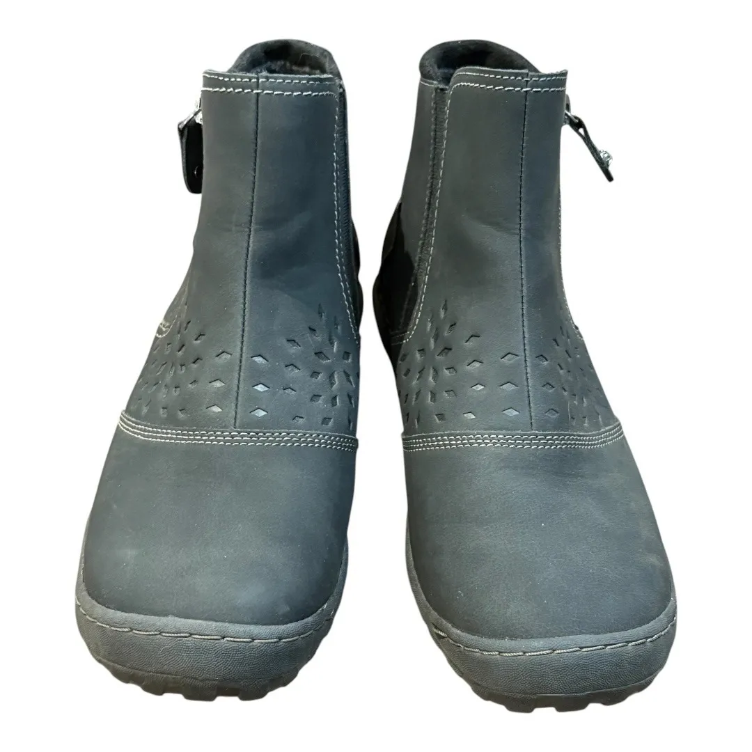 JBU Paulina Water Resistant Leather‎ Ankle Boots Black Comfort Women Size 9.5 - Image 8