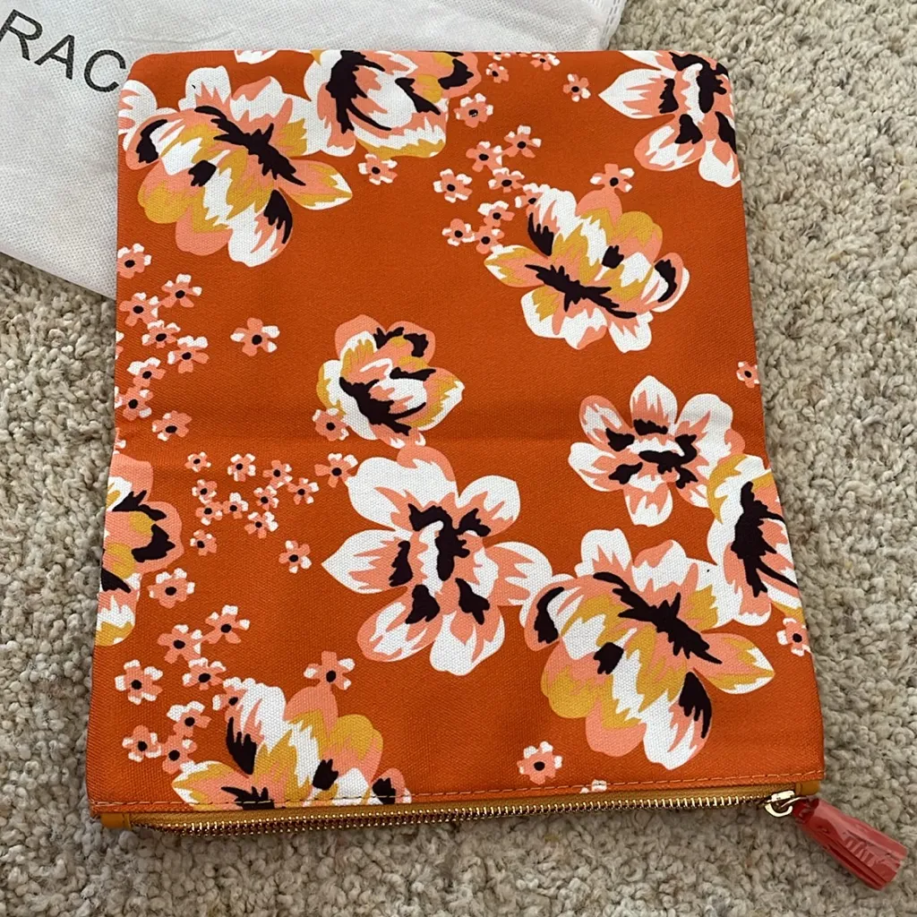 Rachel Pally Floral Canvas Reversible Clutch Handbag New FabFitFun $60- Warm - Image 7
